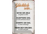 Vianmo Insegna Di Latta 18X12 Cm GlüCklich Sein Glaube An Dich