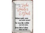 Vianmo Insegna Di Latta 18X12 Cm Glaube An Liebe Wunder GlüCk