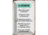 Vianmo Insegna Di Latta 18X12 Cm Klo Ordnung Die KlobüRste