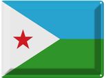 Vianmo Insegna Di Latta 30X40 Cm Bandiera Dschibutis Flag Of Djibouti