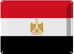 Vianmo Insegna Di Latta 30X40 Cm Bandiera ÄGyptens Flag Of Egypt