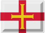 Vianmo Insegna Di Latta 30X40 Cm Bandiera Guernseys Flag Of Guernsey