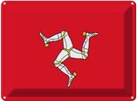 Vianmo Insegna Di Latta 30X40 Cm Bandiera Isle Of Man Flag Of Isle Of Man