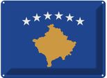 Vianmo Insegna Di Latta 30X40 Cm Bandiera Kosovo Flag Of Kosovo