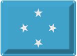 Vianmo Insegna Di Latta 30X40 Cm Bandiera Mikronesiens Flag Micronesia