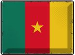 Vianmo Insegna Di Latta 30X40 Cm Bandiera Kameruns Retro Flag Of Cameroon