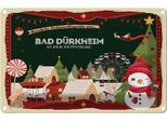 Vianmo Insegna Di Latta 20X30 Cm Weihnachten Aus Bad DÜRkheim