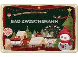 Vianmo Insegna Di Latta 20X30 Cm Weihnachten Aus Bad Zwischenhahn
