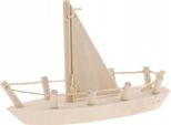 Barca A Vela In Legno A Decoupage Eko Pl