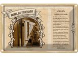 Vianmo Insegna Di Latta 12X18 Cm Bibliothekar