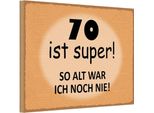 Vianmo Insegna In Legno 12X18 Cm 70 Ist Super So Alt Ich Noch Nie