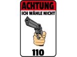 Vianmo Insegna In Legno 30X20 Cm Achtung Ich WäHle Nicht 110