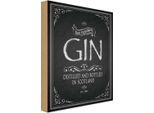 Vianmo Insegna In Legno 30X20 Cm Alkohol Gin Best Ingredients Scotland