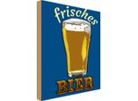 Vianmo Insegna In Legno 18X12 Cm Alkohol Frisches Bier Bierglas