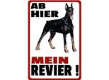 Vianmo Insegna In Legno 30X20 Cm Ab Hier Mein Revier Hund