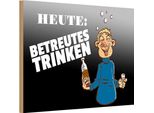 Vianmo Insegna In Legno 20X30 Cm Alkohol Heute Betreutes Trinken