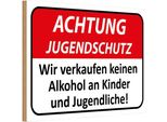 Vianmo Insegna In Legno 12X18 Cm Achtung Jugendschutz