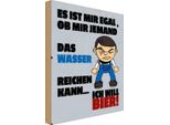 Vianmo Insegna In Legno 30X20 Cm Akohol Es Mir Egal Wasser Ich Will Bier