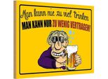 Vianmo Insegna In Legno 20X30 Cm Alkohol Man Kann Nie Zuviel Trinken