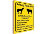 Vianmo Insegna In Legno 30X20 Cm Achtung Weidevieh Nicht FüTtern