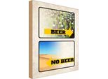 Vianmo Insegna In Legno 30X20 Cm Alkohol Bild Beer No Beer Bier