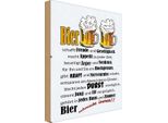 Vianmo Insegna In Legno 30X20 Cm Alkohol Bier Schmeckt Immer Freude