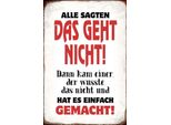 Vianmo Insegna In Legno 30X20 Cm Alle Sagten Geht Nicht