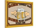 Vianmo Insegna In Legno 20X30 Cm Alkohol Bier Jammert Nicht Macht Job