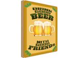 Vianmo Insegna In Legno 18X12 Cm Alkohol Drink Good Beer With Friends