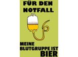 Vianmo Insegna In Legno 30X20 Cm Alkohol FüR Den Notfall Blutgruppe Bier