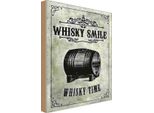 Vianmo Insegna In Legno 18X12 Cm Alkohol Whisky Smile Whisky Time