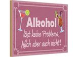 Vianmo Insegna In Legno 20X30 Cm Alkohol LöSt Keine Probleme