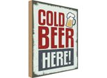 Vianmo Insegna In Legno 30X20 Cm Alkohol Cold Beer Here Bier