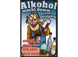 Vianmo Insegna In Legno 30X20 Cm Alkohol Macht Dumm Ist Mir Egal