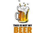 Vianmo Insegna In Legno 18X12 Cm Alkohol This Is Not My Beer Bier