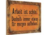 Vianmo Insegna In Legno 12X18 Cm Arbeit Ist SchöN Deshalb Immer