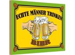 Vianmo Insegna In Legno 20X30 Cm Alkohol Echte MäNner Trinken Bier