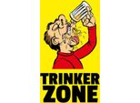 Vianmo Insegna In Legno 18X12 Cm Alkohol Trinkerzone Bierkrug