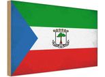 Vianmo Insegna In Legno 20X30 Cm Bandiera ÄQuatorialguinea Flag Vintage