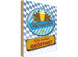 Vianmo Insegna In Legno 18X12 Cm Bayern Biergarten Wir Haben GeöFfnet