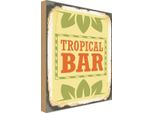 Vianmo Insegna In Legno 18X12 Cm Alkohol Tropical Bar Sommer