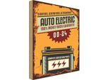 Vianmo Insegna In Legno 30X20 Cm Auto Electric 00-24 Service Parts