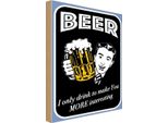 Vianmo Insegna In Legno 30X20 Cm Beer I Only Drink To Make You