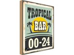 Vianmo Insegna In Legno 30X20 Cm Alkohol Tropical Bar 00-24