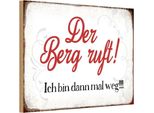 Vianmo Insegna In Legno 20X30 Cm Berg Ruft Ich Bin Dann Mal Weg