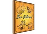 Vianmo Insegna In Legno 18X12 Cm Bee Culture Biene Honig Imkerei