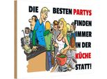 Vianmo Insegna In Legno 20X30 Cm Besten Parties In Der KüChe