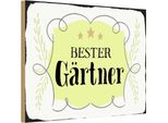 Vianmo Insegna In Legno 20X30 Cm Bester GäRtner