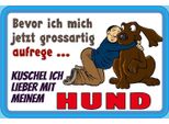 Vianmo Insegna In Legno 20X30 Cm Bevor Ich Mich Aufrege Hund