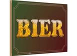 Vianmo Insegna In Legno 20X30 Cm Bier Alkohol